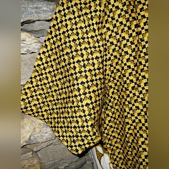 Batik Praja Solo handmade mens shirt, XL, button down, short sleeve - Picture 4 of 5